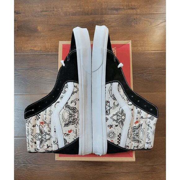 Rare Vans Sk8-Hi Butterfly Journal Marshmallow Size US 11.5 Men fast shipping - Picture 3 of 8